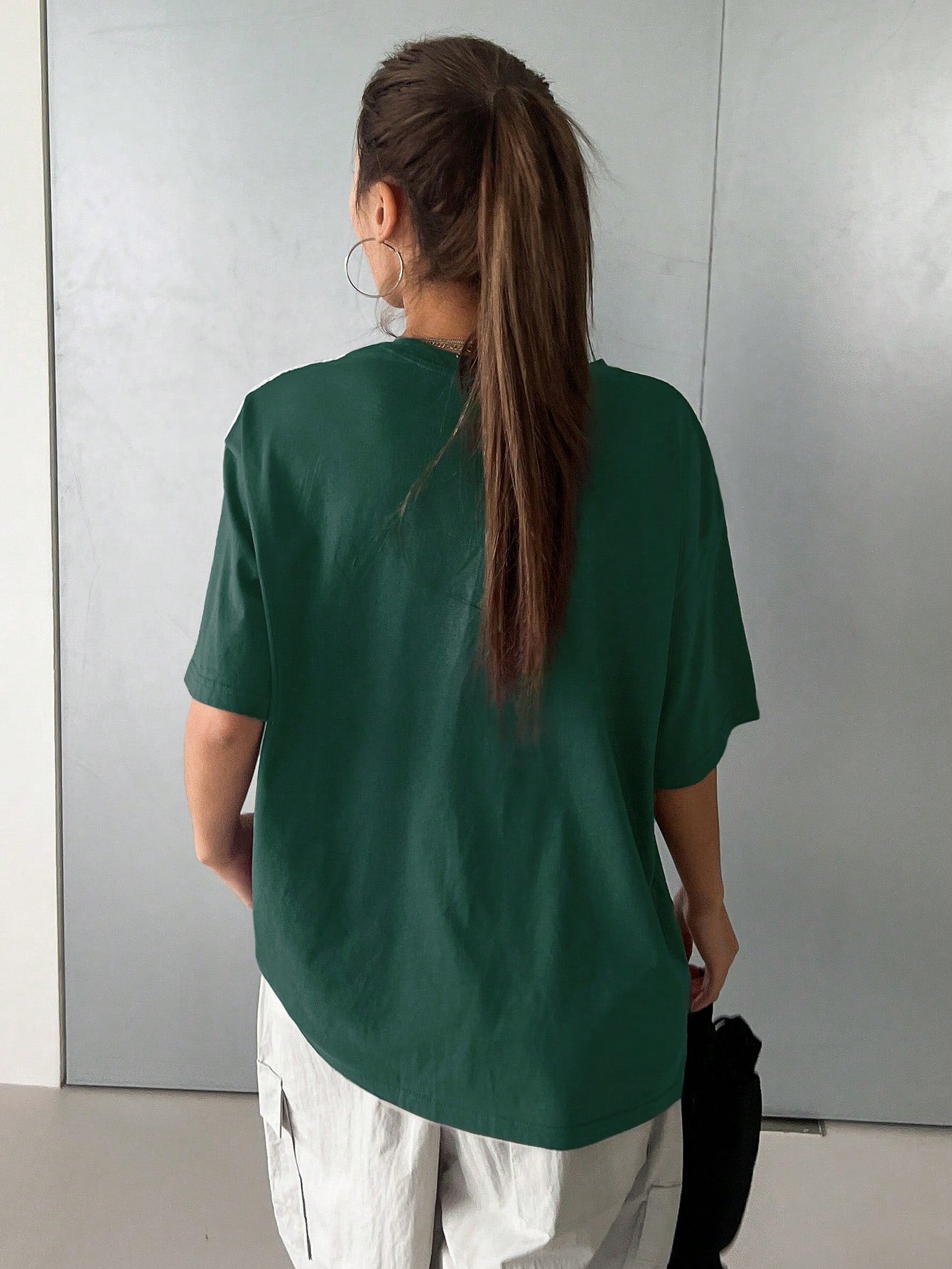 DAZY Summer Casual Loose Short Sleeve T-Shirt with Letter Print Oversized T-Shirt,Graphic Tees